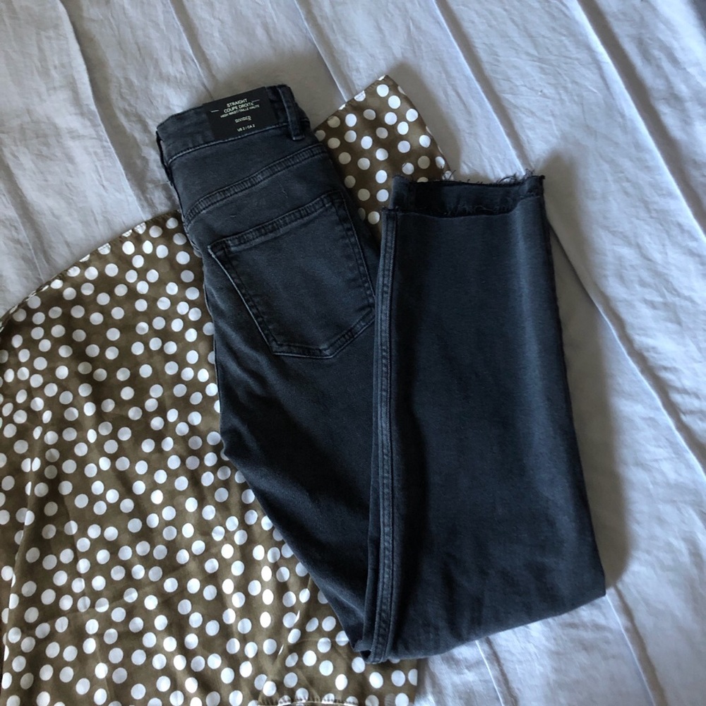 H&M Girl’s High Waist Straight Leg Jeans